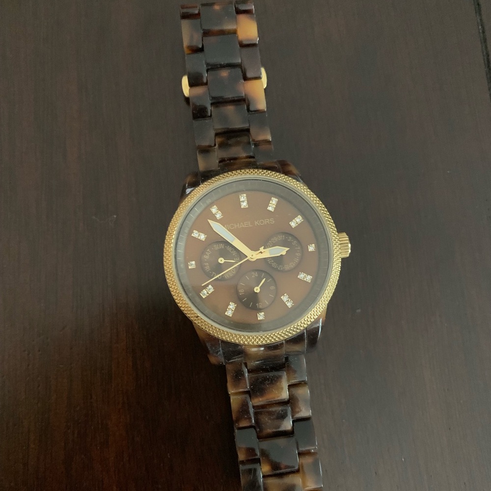 Michael Kors tortoise watch